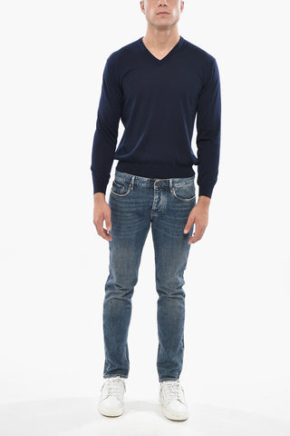 Maglia Scollo a V In Cashmere