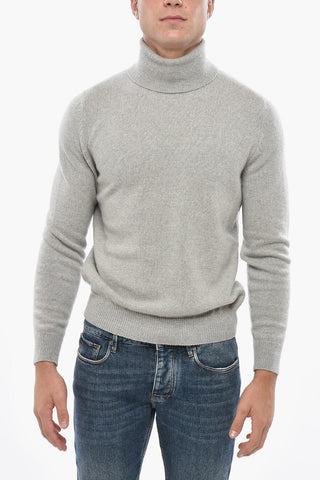 Maglia a Collo Alto in Lana Vergine e Cashmere