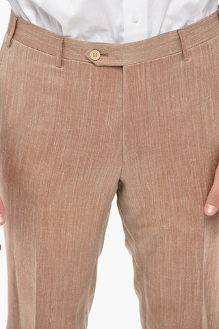 Abito Sfoderato ACADEMY SOFT in Lana Vergine e Seta con Motivo Herringbone