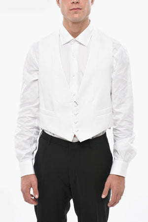 Cotton Ceremonial Waistcoat MASTER with Honeycomb Pattern