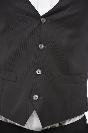 Virgin Wool Waistcoat With Martingale