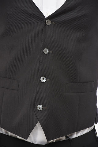 Virgin Wool Waistcoat With Martingale
