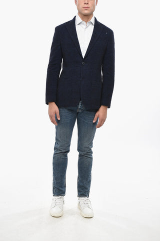 Giacca in Misto Lana Vergine con Revers Classico