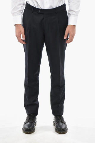CC COLLECTION Virgin Wool Side Vents Notch Lapel Suit