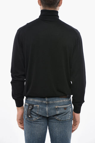 Maglia a Collo Alto in Puro Cashmere
