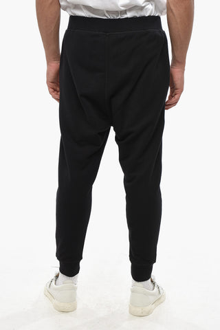 Cotton Joggers with Side Monogram