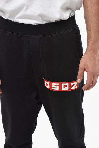 Cotton Joggers with Side Monogram