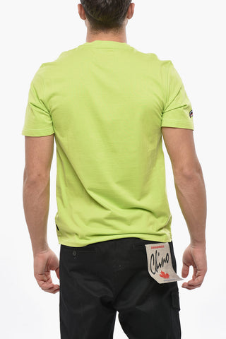 Crewneck T-shirt with Banknote Print