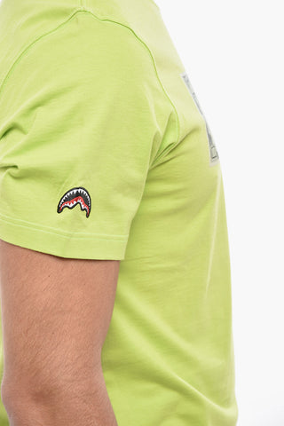 Crewneck T-shirt with Banknote Print