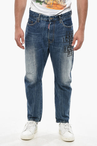 Wide-Leg Jeans BRO Printed