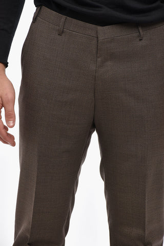 CC COLLECTION Zweiknopf-Anzug RESET mit Micro-Hahnentritt-Muster, zwei Schlitzen, klassischem Revers