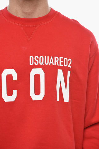ICON Rundhals-Sweatshirt aus Baumwollfleece