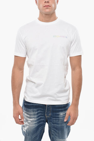 Baumwoll-T-Shirt Mit Rundhalsausschnitt Und Logo