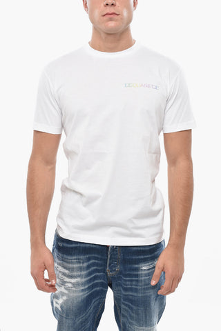 Baumwoll-T-Shirt Mit Rundhalsausschnitt Und Logo