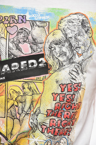 Cotton Crewneck T-Shirt With Print