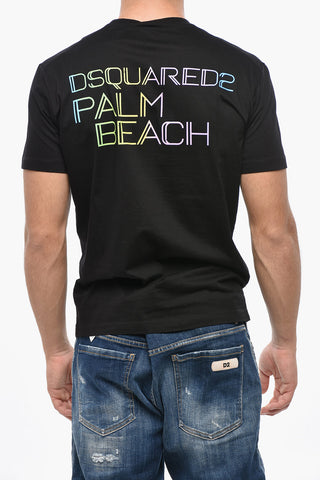 Cotton Crewneck T-Shirt With Logo