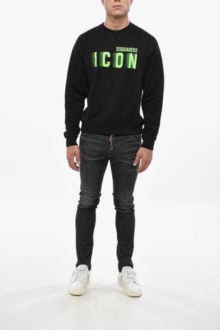 ICON Sweatshirt aus Baumwollfleece