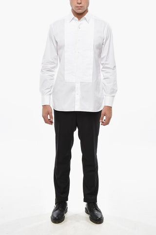 Camicia Tuxedo in Popeline di Cotone con Gemelli