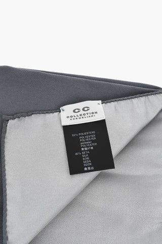 CC COLLECTION Solid-Color Silk-Blend Pocket Square