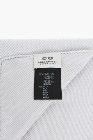 CC COLLECTION Einstecktuch aus Seidenmischung mit Mikro-Motiven