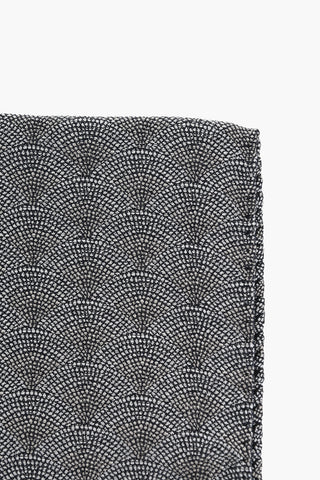 CODE Patterned Pure Silk Pocket Square