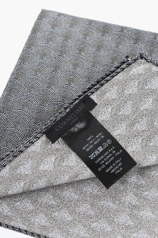 CODE Patterned Pure Silk Pocket Square