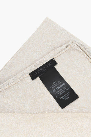 CODE Patterned Pure Silk Pocket Square