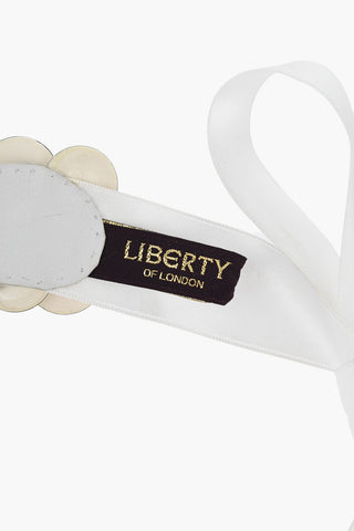 Collana in Nastro di Tessuto con Design Floreale