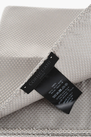 CODE Pure-Silk Pocket Square with Jacquard Motif