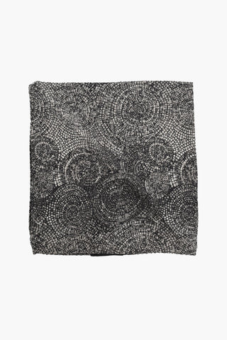 CODE Patterned Pure Silk Pocket Square