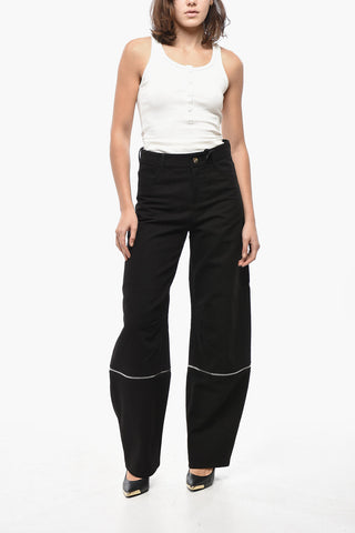 WILLOW SMITH Modular High-Waist Cotton Trousers