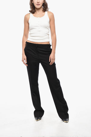 Wool Trousers JESSE with Silk Details