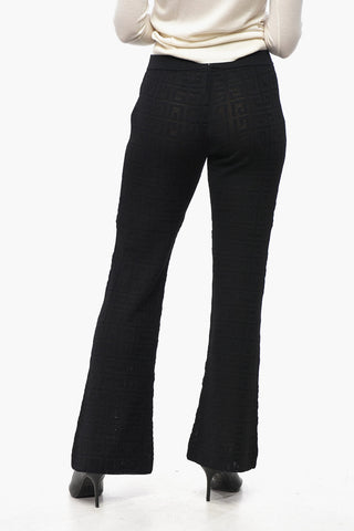 Pantaloni in Maglia con Motivo Monogram