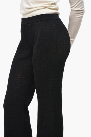 Pantaloni in Maglia con Motivo Monogram