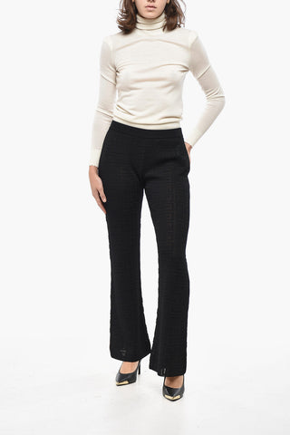 Pantaloni in Maglia con Motivo Monogram