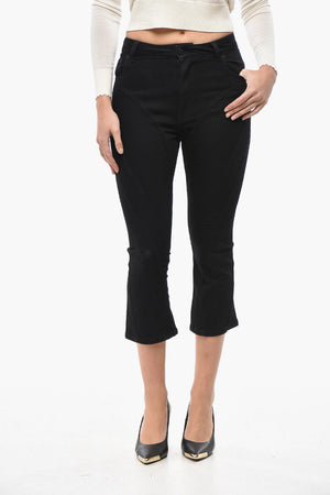 Cropped-Fit-Jeans mit Patchwork-Effekt