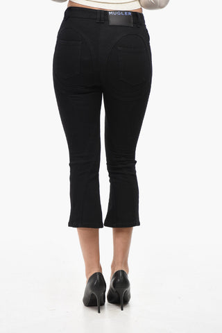 Cropped-Fit-Jeans mit Patchwork-Effekt