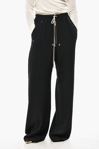PORTERVILLE Wide Leg Pants with Elastic Waistband and Drawstring