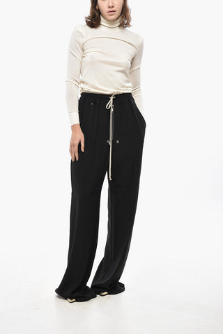 PORTERVILLE Wide Leg Pants with Elastic Waistband and Drawstring
