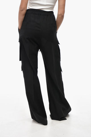 PORTERVILLE Wool Cargo Pants with Extra Wide Leg