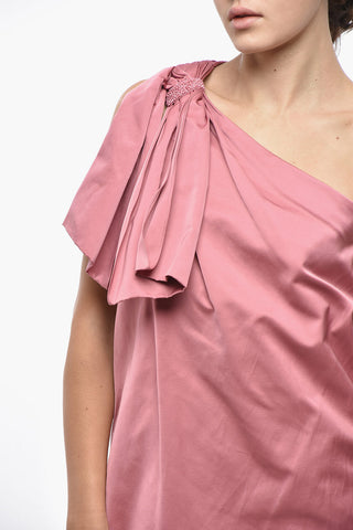 STUDIO Vestito Monospalla INNOCUO con Dettaglio Fiocco