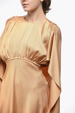 Vestito in Viscosa EDEN con Maniche a Cappa