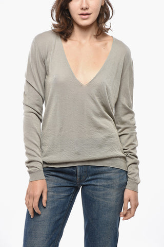 PORTERVILLE Extrafeiner Kaschmirpullover mit V-Ausschnitt