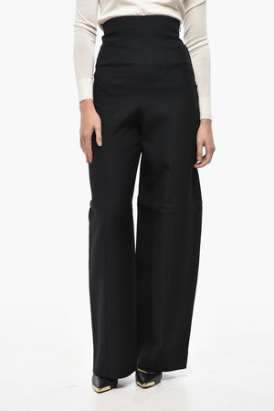 Pantaloni Super High-waist con Zip Laterale
