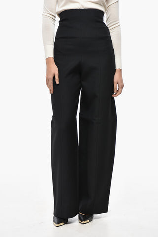 Pantaloni Super High-waist con Zip Laterale
