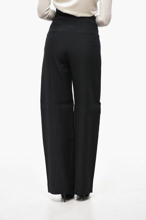 Super High-Waist Trousers with Side Zip