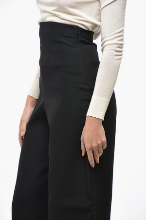 Pantaloni Super High-waist con Zip Laterale