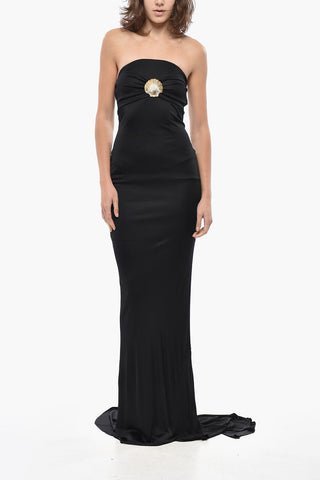 Maxidress 스트랩리스 비스코스