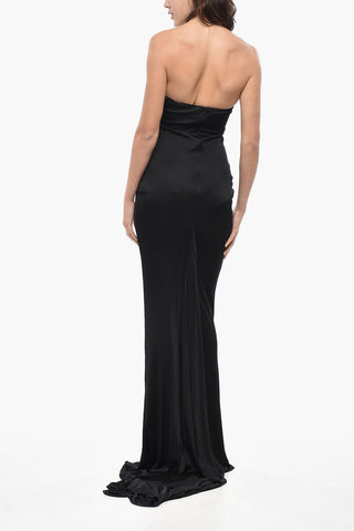 Maxidress 스트랩리스 비스코스