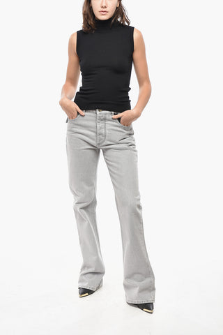 SPORTMAX Maglia Smanica a Collo Alto